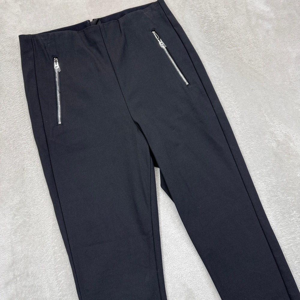 rag and bone Pants Womens 6 Black Simone Sport Ankle Zip Pockets Hi Rise Trouser